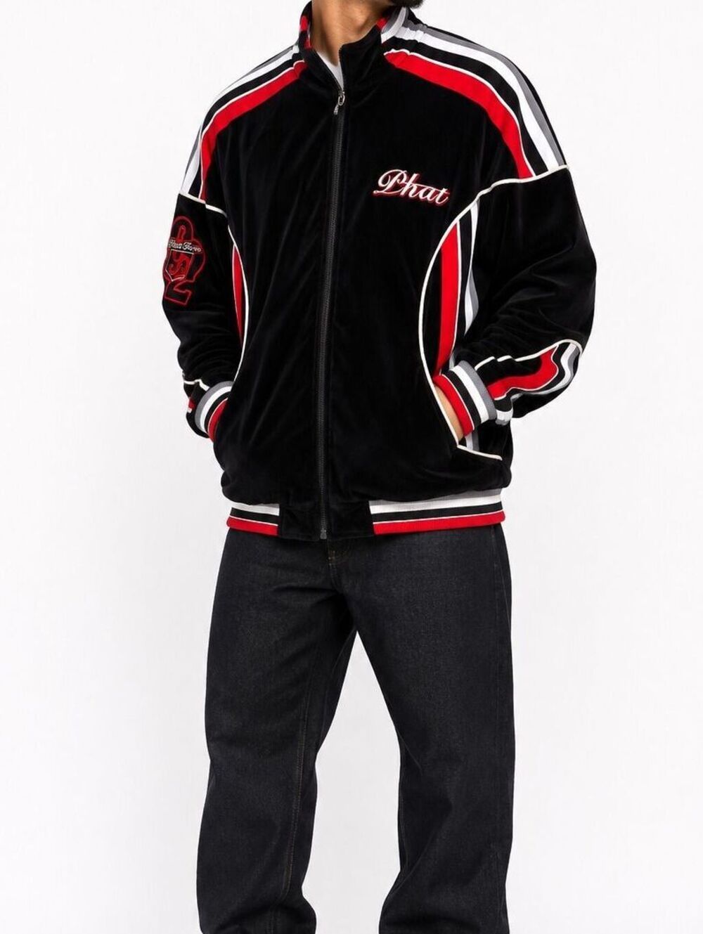 Vintage Phat Farm Oversize Velour Y2K Track Jacquet - XL